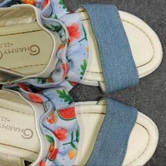 21cm　スイカ柄のサンダルの画像