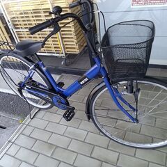 ★ジモティ割あり★  軽快自転車 27インチ ブルー クリーニン...