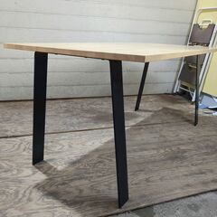 7/5終jy■KANADEMONO/かなでもの THE TABLE ウッド W150cm ダイニングテーブル ワーク用デスク シンプル 25e菊TKの画像