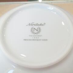 ★【ノリタケ】ボウル5個セット (プリンセスブーケ)  フラワー  金縁  北九州店舗店頭販売のみの画像