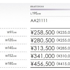 シモンズ　ダブルベッド　3点セットの画像