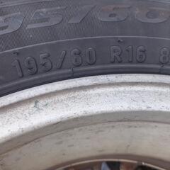 195/60Ｒ16アルミホイール付きタイヤ4本セットの画像