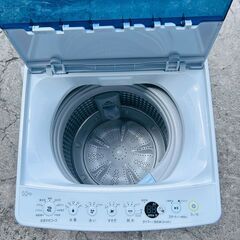【❗️✨️省スペース◎✨️❗️】Haier 全自動洗濯機 JW-C55D（5.5kg／2022年製）✨清掃＆動作確認済み！スリムボディの画像
