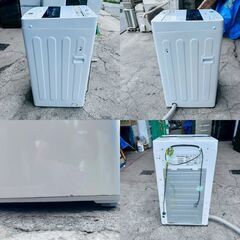【❗️✨️省スペース◎✨️❗️】Haier 全自動洗濯機 JW-C55D（5.5kg／2022年製）✨清掃＆動作確認済み！スリムボディの画像