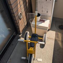 無印良品　三輪車　イエロー