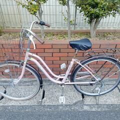 (chariyoshy出品)26インチ自転車ピンク、オートライト...