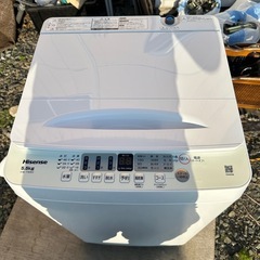 2024年製　使用数回 洗濯機　5.5kg ハイセンスの画像