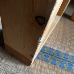 手作り木の椅子 の画像