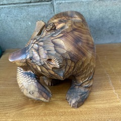 木彫りのくまの画像
