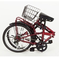 【新品　未開封】折り畳み自転車mimugoレッドの画像