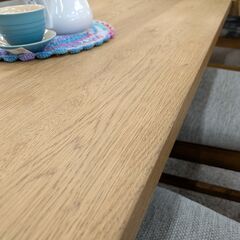 ジモティー見た！で5%OFF【ダイニングテーブル】関家具 CRASH GATE クラッシュゲート Knot antiques ノットアンティークス GRIT TABLE 1400　グリッド テーブル 1400 食卓テーブル オーク材 オイル仕上げ:ブラウンの画像