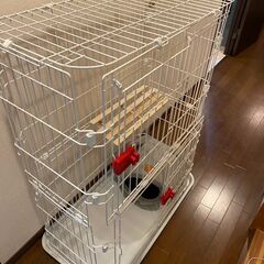 キャットゲージ　2段　保護猫団体の方無料譲渡可能の画像