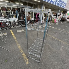 673 4段 スチールラック※ 汚れ、少々錆有りの画像
