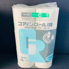 値下げ　co-op 芯がないトイレットペーパー　コアノンロール130 シングル6個入　5セット　の画像