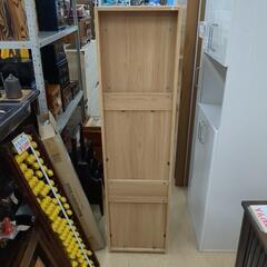 掃除道具入 スリムな木製収納棚   玄関やリビングに 【浜村鹿野温泉ICから3分 買取本舗、 宮本リサイクル 営業時間9～19時 定休日水曜のみ←連絡できませんm(_ _)m】の画像