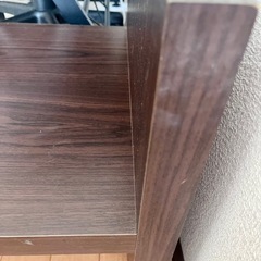 【引取限定】ガラス天板ローテーブル・フランフランの画像