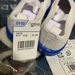 【新品】17.0cm 上履き　ブルーの画像