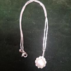 パールネックレス silver 