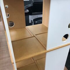 ▼値下げ▼棚 収納棚 リビング家具 約 幅46×奥行46×高さ137cm🚚自社配送時💳代引き可🚚(現金、クレジット、スマホ決済対応)の画像