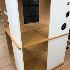 ▼値下げ▼棚 収納棚 リビング家具 約 幅46×奥行46×高さ137cm🚚自社配送時💳代引き可🚚(現金、クレジット、スマホ決済対応)の画像