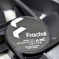 5/9、5/12 久留米市内 取引可！ Fractal Design PCケースファン Aspect12 ブラック 3個 3pinの画像