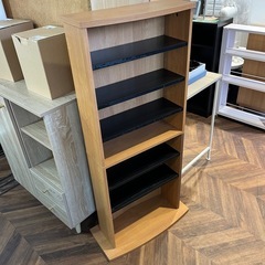 674 木製 収納棚 ※傷あり