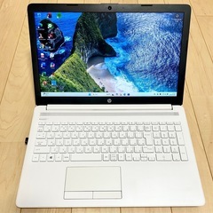 HP ホワイト ノートPC 8GB SSD 500GB Wind...