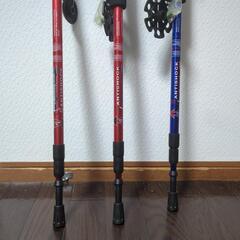‼️最終価格！ANTISHOCK トレッキングポール 3本セットの画像