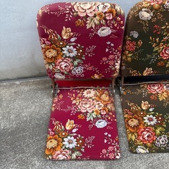 昭和レトロ　座椅子　２つセットの画像