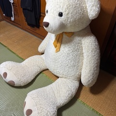 展示物ホワイトテディベア【170cm】金額相談可の画像