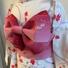 浴衣と帯セット　女の子　150センチの画像