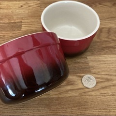 【あげます】DENBY デンビー　ココット　グラデーションレッドの画像