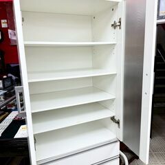 ニトリ 食器棚 FORUM-SK1860 ホワイト 食器収納の画像