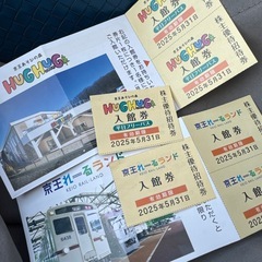 京王あそびの森ハグハグ京王れーるランドフリーパス３枚