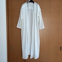 GU ロングシャツ L ワンピース ロングカーディガン レディー...
