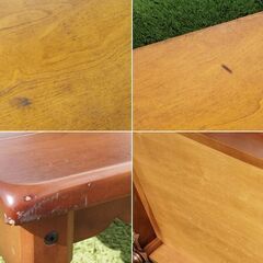 脚がレトロな座卓 ローテーブル 木製　/TJ-2403 1Fの画像