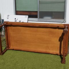 脚がレトロな座卓 ローテーブル 木製　/TJ-2403 1Fの画像