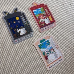 ‼️大阪市内無料でお届けします‼️ポケモン リザードン賞 ニンフィア アクリルスタンド ステッカー 7枚
 の画像