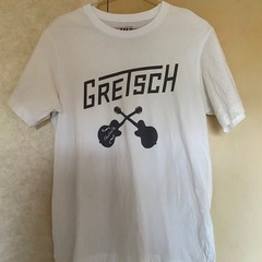希少廃番UNIQLOTシャツグレッチエレキフルアコースティックギターロカビリーセミロックバンドストレイキャッツブライアンセッツァーピックの画像
