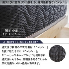 【新品未使用】ポケットコイルマットレス　シングルサイズの画像