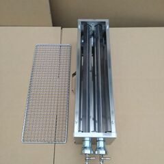 ３日以内に発送します ★ 新品 焼鳥器 串焼き機 プロパンガス 網付き 送料無料 新品 焼鳥器 串焼き機 プロパンガス用 網付き