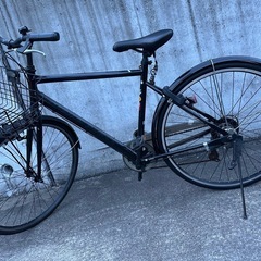 自転車　カゴ付き　リア反射ライトオート！長身さん向き