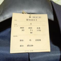 スーツ     新品未使用  メンズ           ウール100%     の画像