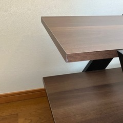 ワイエムワールド　テレビ台　ローボード　ウォールナット×ブラウンの画像