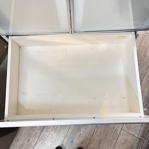 【商談中】AYANO 綾野製作所 VSシリーズ 食器棚 キャビネット カップボード 棚板可動式  引出し2段 横幅70cm 奥行47cm 高さ200cm 白 ホワイト ★買取帝国 志木店