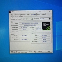 自作ゲーミングPC i7 6700k GTX1060 メモリ16GB Win10の画像