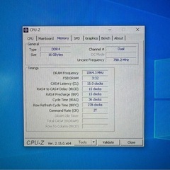 自作ゲーミングPC i7 6700k GTX1060 メモリ16GB Win10の画像