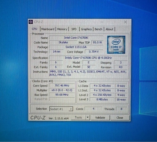 自作ゲーミングPC i7 6700k GTX1060 メモリ16GB Win10
