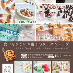 【第２回開催】食べられないお菓子を、粘土で作ろうイベント！！