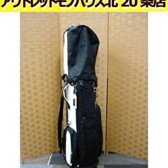 ☆cobra キャディバッグ ブラック×ホワイト 口径約23cm...